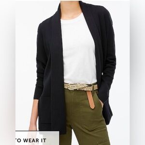 J.Crew Chelsea Sweater Blazer in black